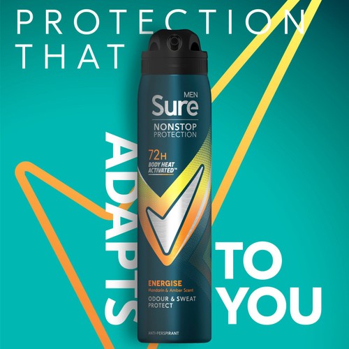 Sure Men 72hr Nonstop Protection Energise Anti-Perspirant