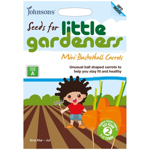 Mr Fothergills Seeds - Johnsons Little Gardeners Mini Basketball Carrots