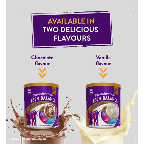 PaediaSure Shake Teen Balance, Age 11-16 years old, Vanilla Flavour
