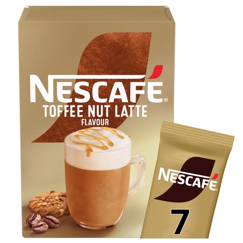 Nescafe Toffee Nut Latte Instant Coffee Sachets