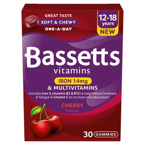 Bassetts Vitamins 12-18 Cherry Iron & Multivitamins