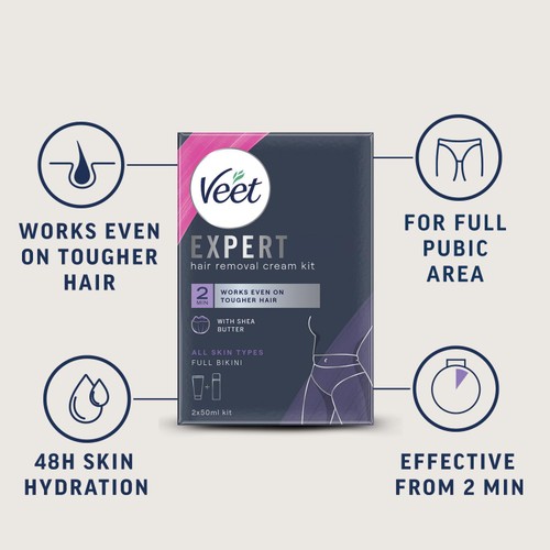 Veet Expert Hair Removal Cream Bikini All Skin Types