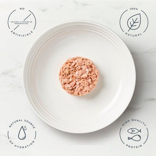 Encore Natural Wet Cat Food Pouch Tuna Fillet with Crab in Broth