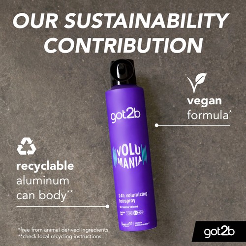 got2b Volume Hairspray Volumania, Vegan, Strong Hold