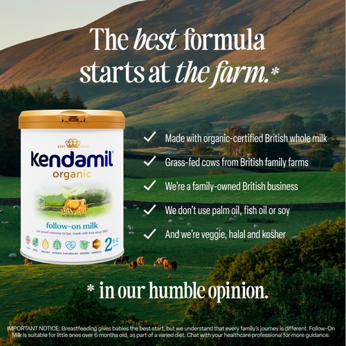 Kendamil Organic 2 Follow-on Milk Powder, 6-12 mths