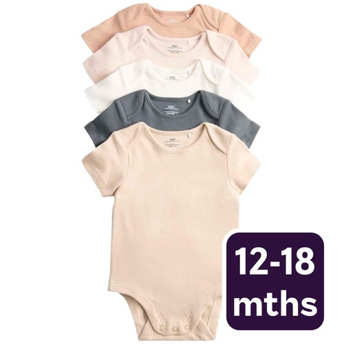 M&S Plain Sleepsuit, 12-18 Months, Neutral