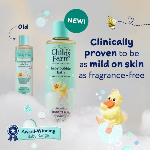 Childs Farm Baby Bubble Bath, Baby Soft Scent
