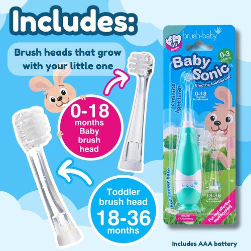 Brush-Baby BabySonic Electric Toothbrush, 0-3 Yrs Ocado