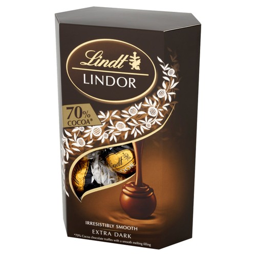 Lindt Lindor Extra Dark Chocolate Truffles Box