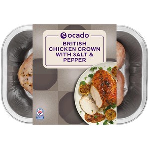 Ocado British Chicken Crown with Salt & Pepper