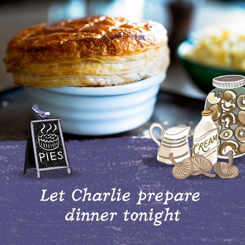 Charlie Bigham's Chicken & Mushroom Ceramic Pie For 1