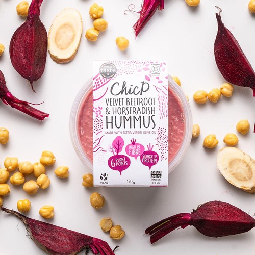 ChicP Velvet Beetroot & Horseradish Hummus
