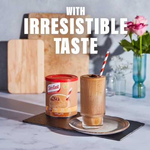 SlimFast Cafe Latte Meal Shake Powder 10 Meals 