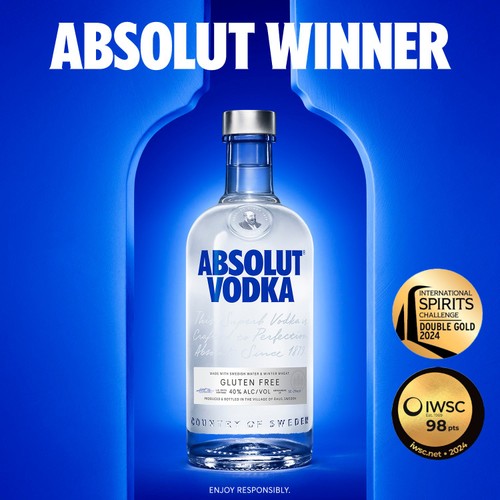 Absolut Blue Original Swedish Vodka