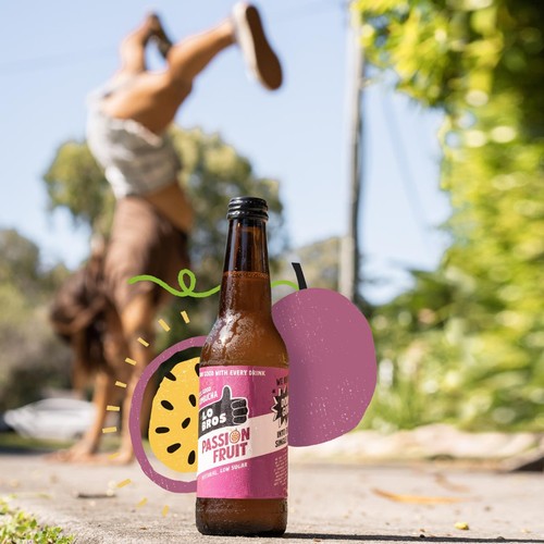 Lo Bros Kombucha Passionfruit Low Sugar