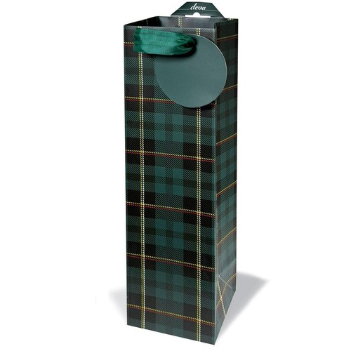 Tartan Christmas Bottle Bag