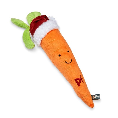 Petface Carter Carrot Plush Christmas Dog Toy