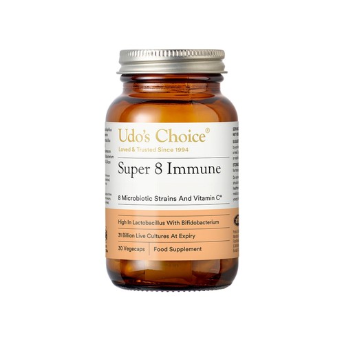 Udo's Choice Super 8 High Count Microbiotics Supplement Vegetable Capsules 