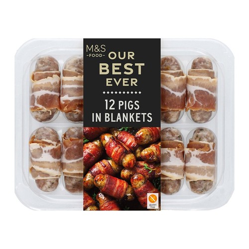 M&S Our Best Ever 12 Pigs in Blankets Frozen