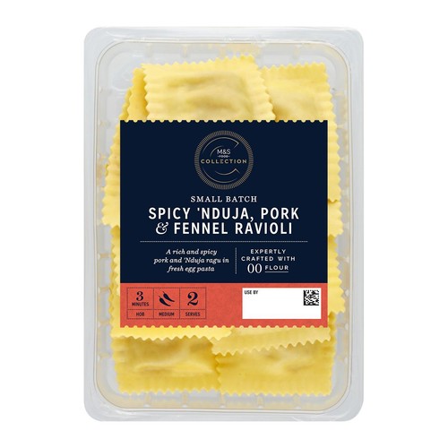 M&S Collection Spicy 'Nduja & Fennel Sausage Ravioli