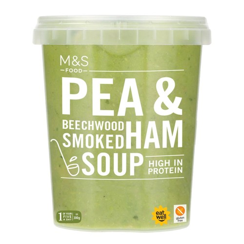 M&S Smooth Pea & Ham Soup