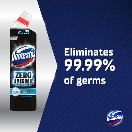 Domestos Zero Limescale Toilet Cleaner Ocean 