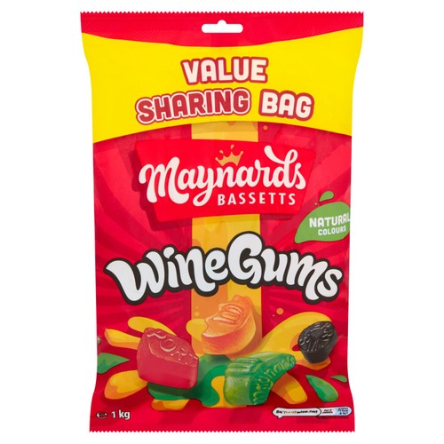 Maynards Bassetts Wine Gums Sharing Sweets Bag 