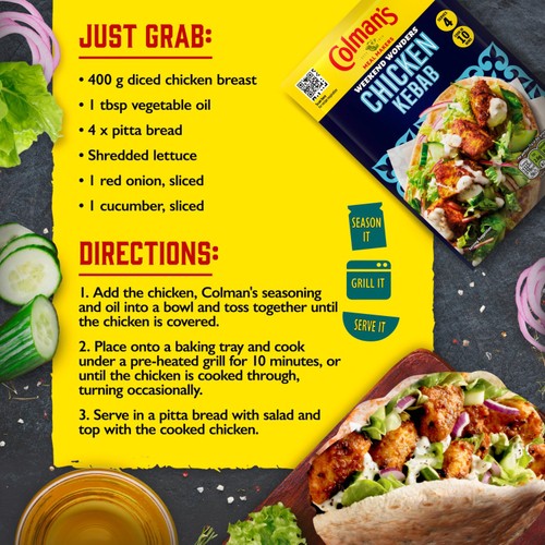 Colman's Weekend Wonders Chicken Kebab Recipe Mix