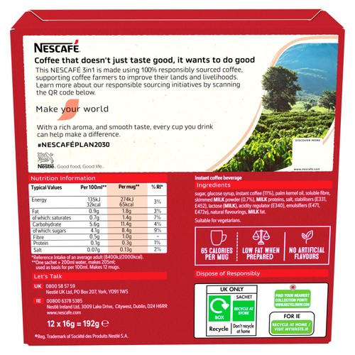 Nescafe Original 3in1 Box 12pk