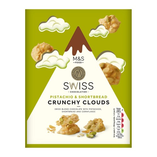 M&S Swiss Clouds Pistachio & Shortbread