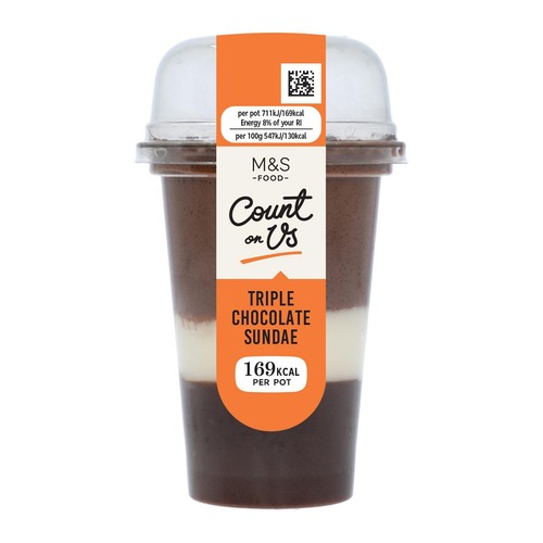 M&S Count On Us Triple Chocolate Sundae