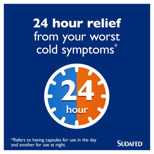 Sudafed Congestion Headache Relief Day & Night Capsules