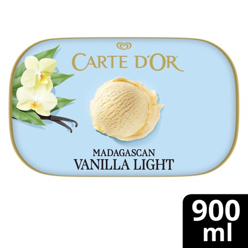 Carte D'Or Madagascan Vanilla Light Ice Cream Tub