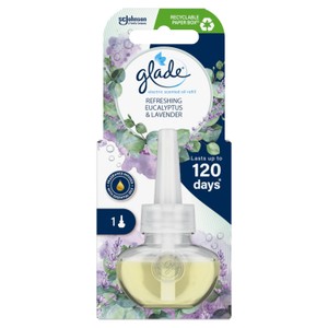 Glade Plug In Holder & Refill, Electric Scented Oil, Eucalyptus & Lavender