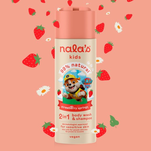 Nala's Kids 2in1 Wash & Shampoo Strawberry Springs