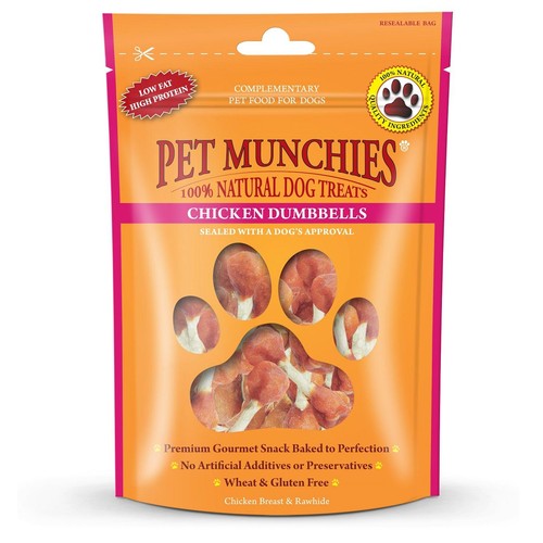 Pet Munchies 100% Natural Chicken Dumbbells Dog Treats
