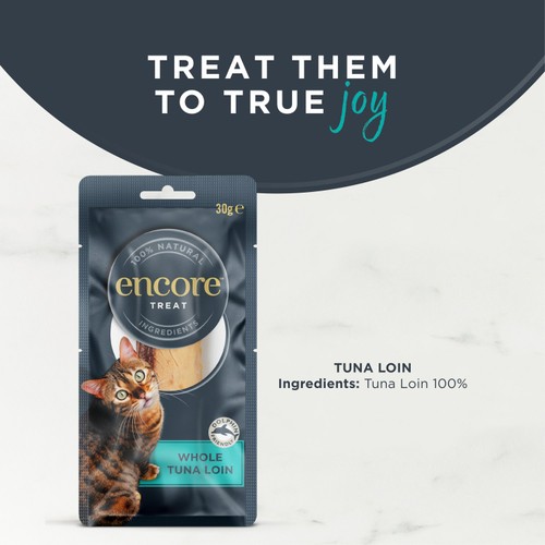 Encore Natural Cat Treat Tuna Fillet Loin Grain Free