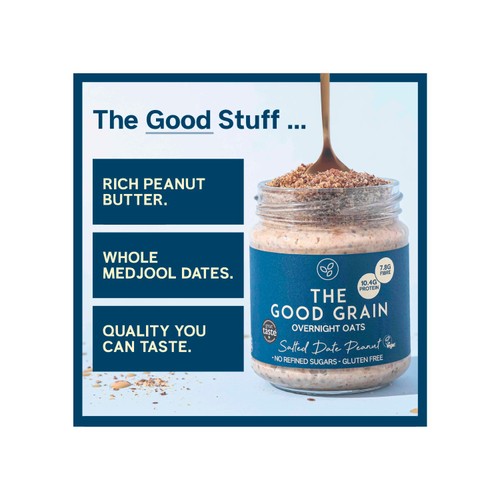 The Good Grain Overnight Oats Salted Date Peanut
