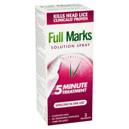Full Marks Head Lice Removal Treatment with Nit Comb