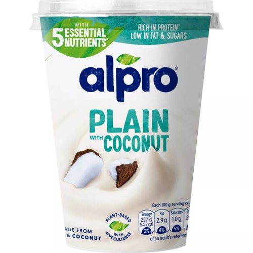 Alpro Plain Coconut Dairy Free Soya Yoghurt Alternative