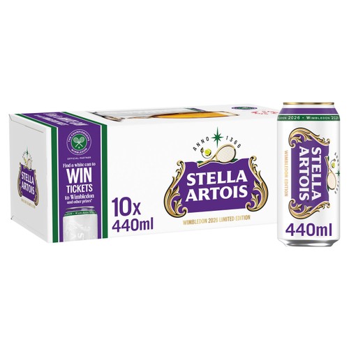 Stella Artois Belgian Lager Beer Cans