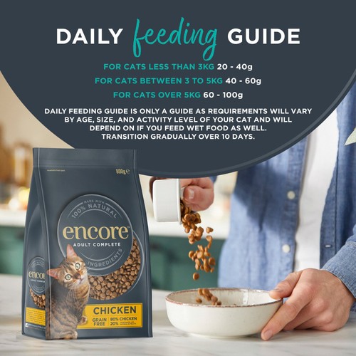 Encore Natural  Adult Dry Cat Food Chicken Grain Free