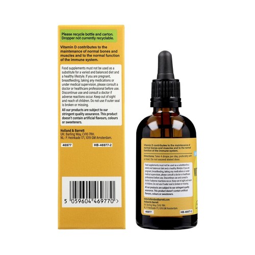 Holland & Barrett Vitamin D 400 I.U. 10ug 