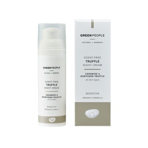 Green People Nordic Roots Truffle Night Cream - Natural Scandi Night Cream for Sensitive Skin - Alcohol Free - Vegan, 50ml