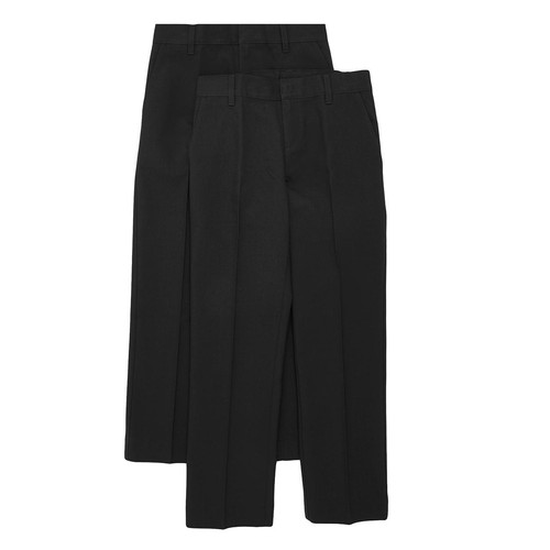 M&S Boys Slim Leg School Trousers, 4-5 Years, Black