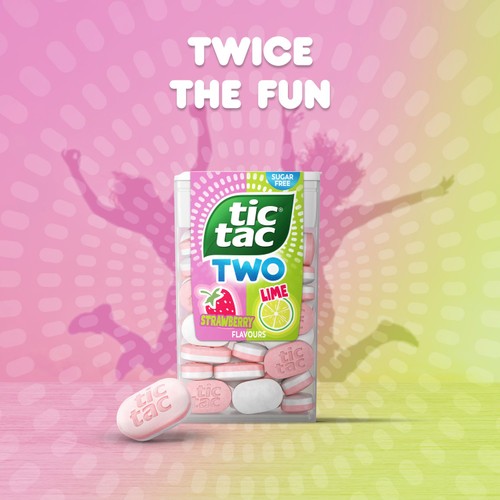 Tic Tac Two Strawberry and Lime