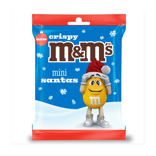 M&M's Mini crispy Santa bag