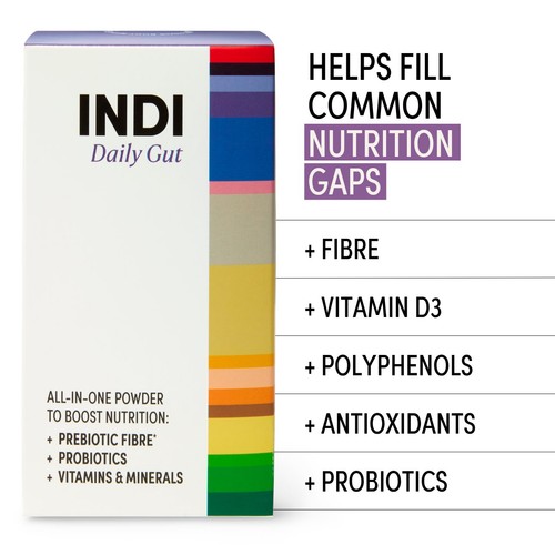 INDI Daily Gut Berry Flavour High Fibre Powder