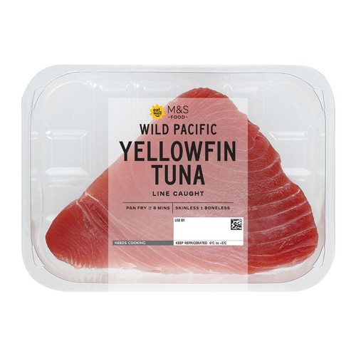 M&S Wild Pacific Yellowfin Tuna Steak