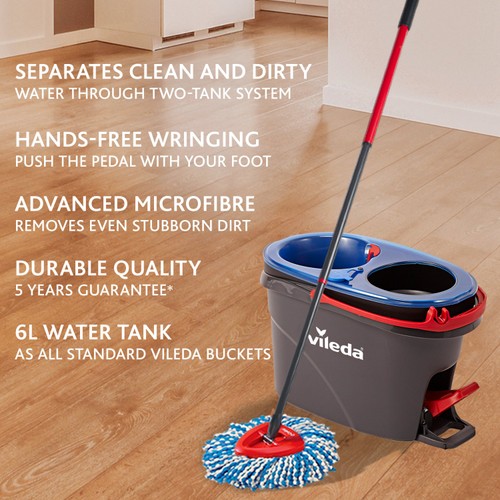 Vileda H2PrO Spin Mop & Bucket System